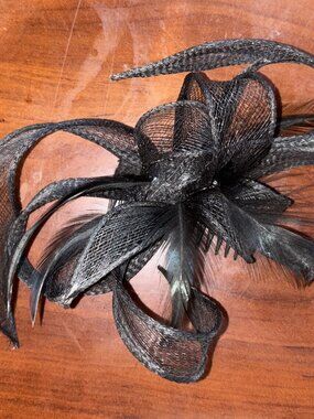 Custom Handmade Black Fascinator Headpiece